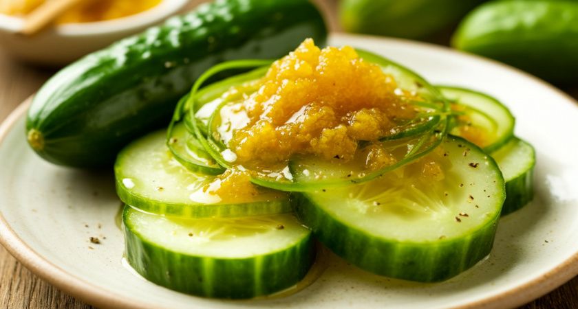 Пикантный салат из огурцов с мёдом, чесноком и горчицей: свежесть и острота Пикантный салат из огурцов с мёдом, чесноком и горчицей: свежесть и острота